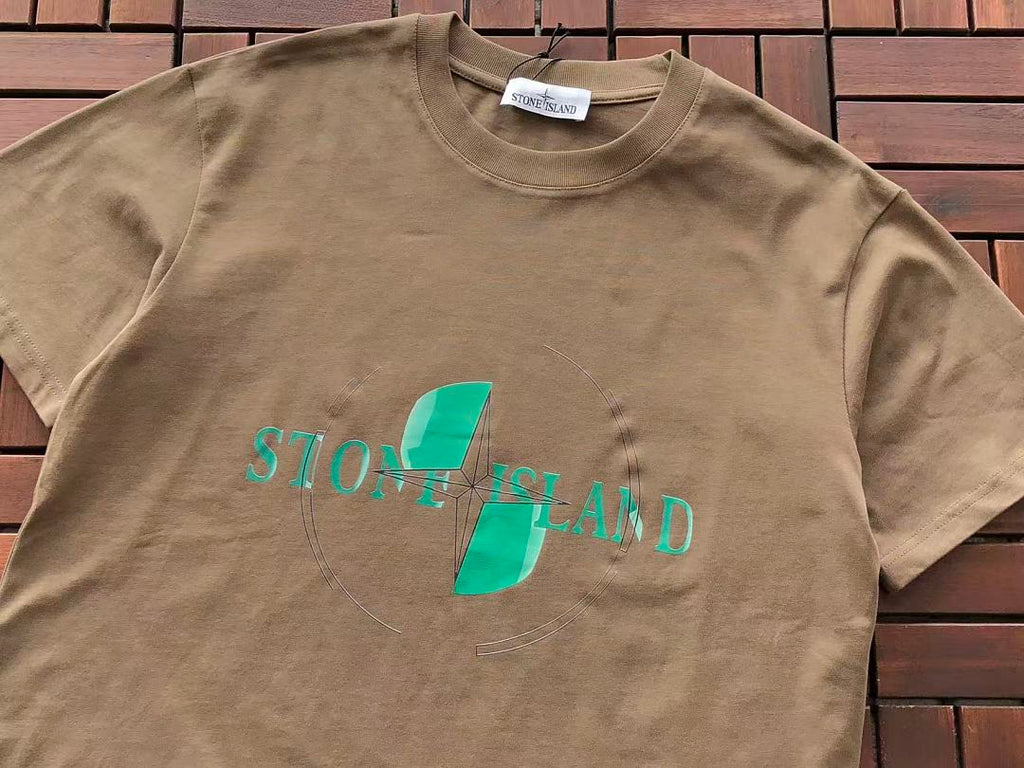 Green Globe Graphic Stone Island T-Shirt