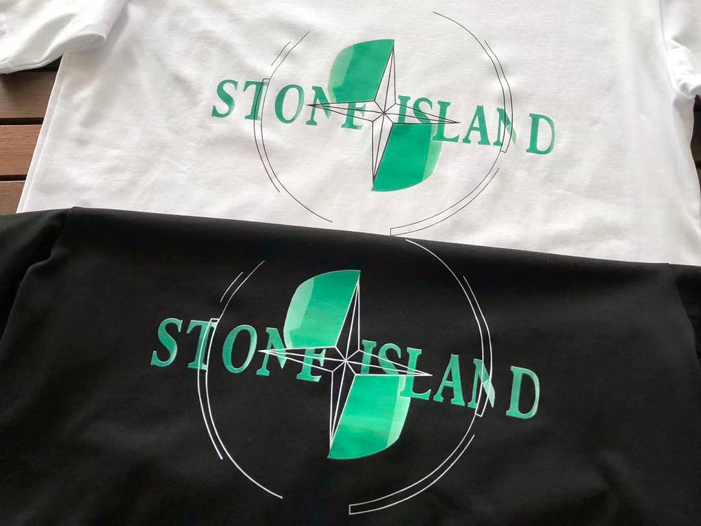 Green Globe Graphic Stone Island T-Shirt