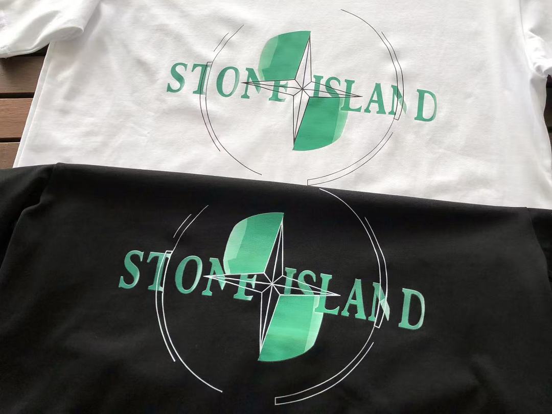 Green Globe Graphic Stone Island T-Shirt