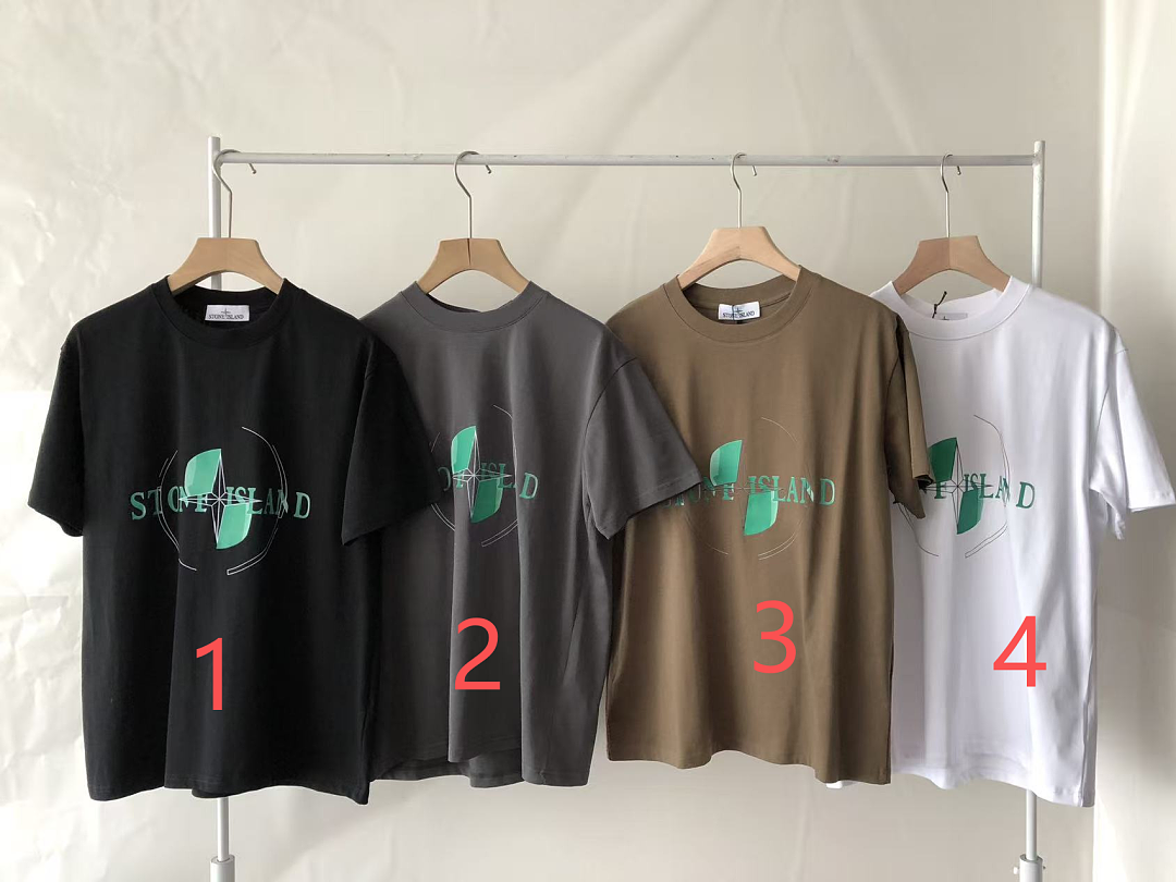 Green Globe Graphic Stone Island T-Shirt
