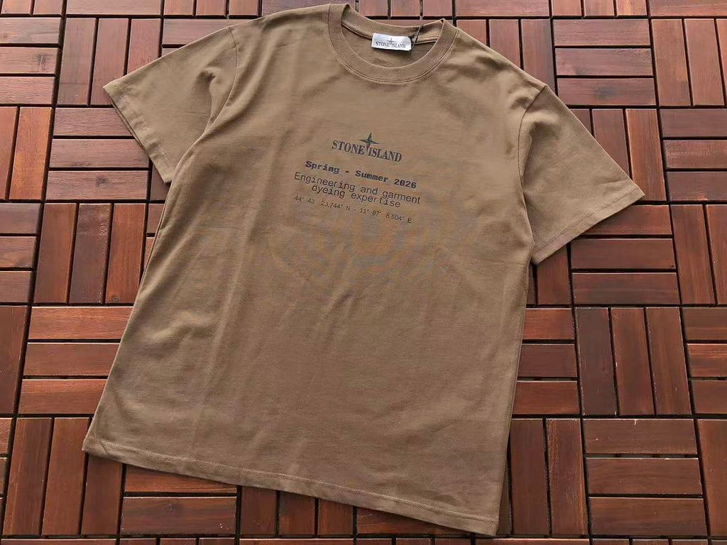 White Grey Back Graphic Stone Island T-Shirt