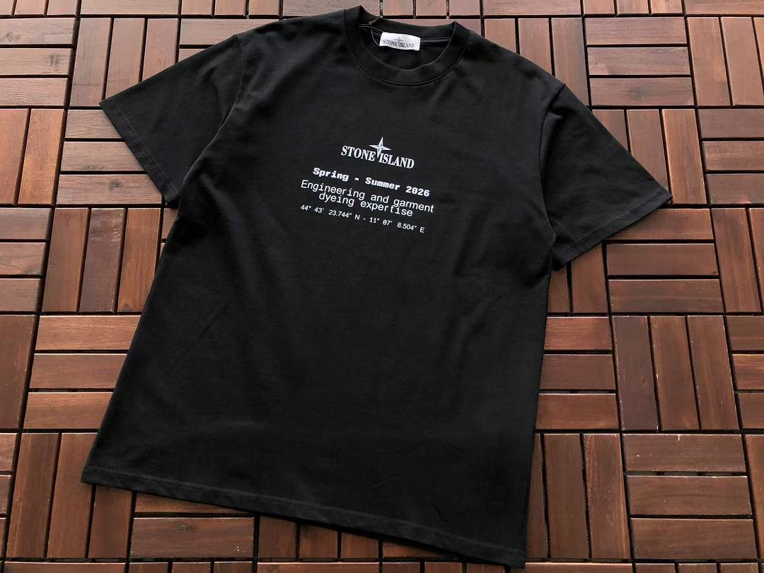 White Grey Back Graphic Stone Island T-Shirt