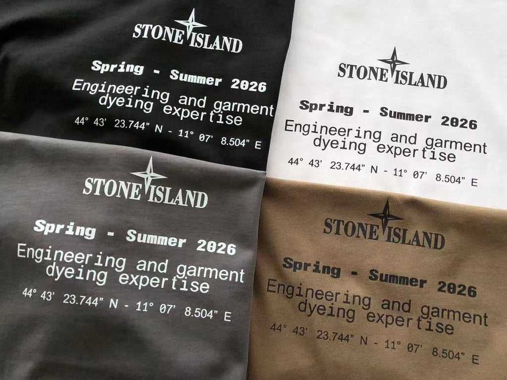 White Grey Back Graphic Stone Island T-Shirt