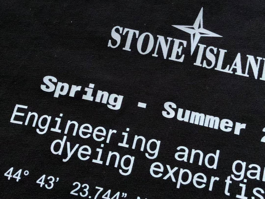 White Grey Back Graphic Stone Island T-Shirt