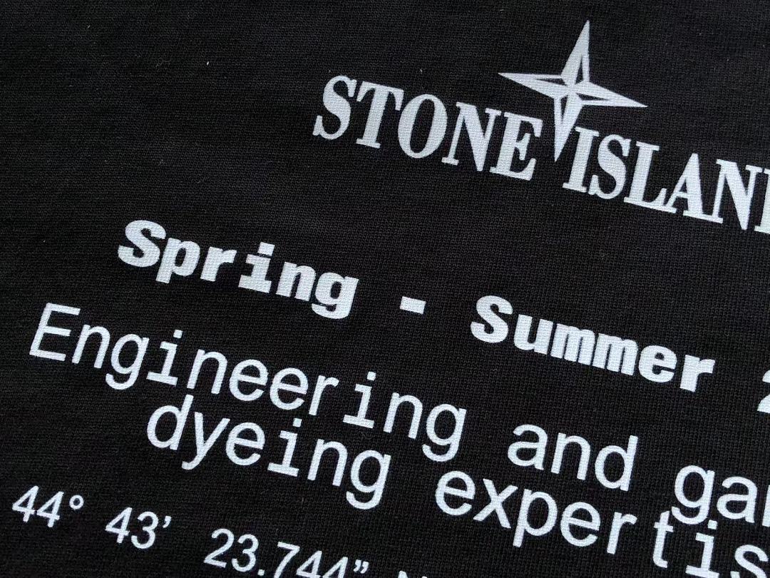 White Grey Back Graphic Stone Island T-Shirt