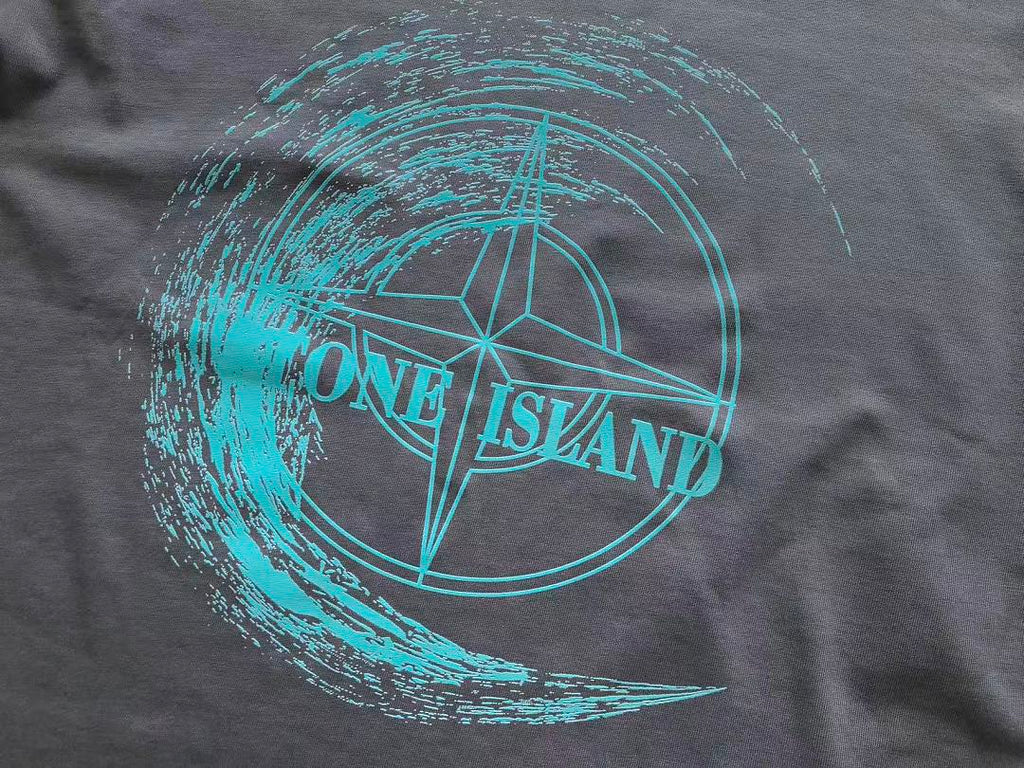 Stone Island Turquoise Graphic T-Shirt