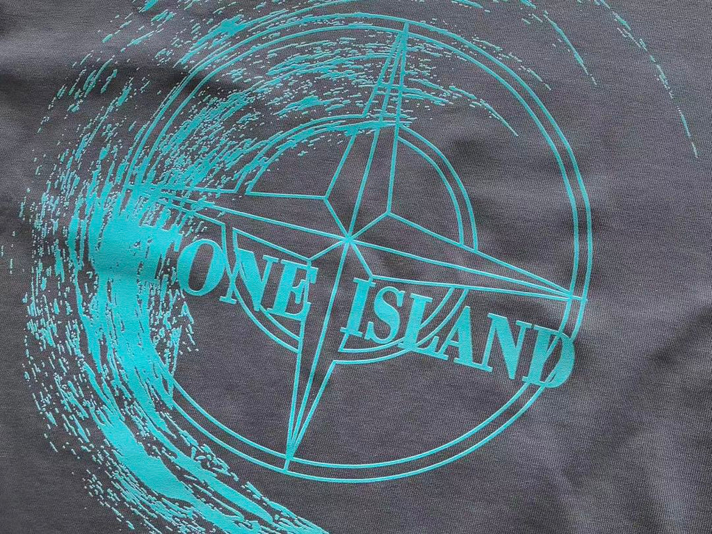 Stone Island Turquoise Graphic T-Shirt