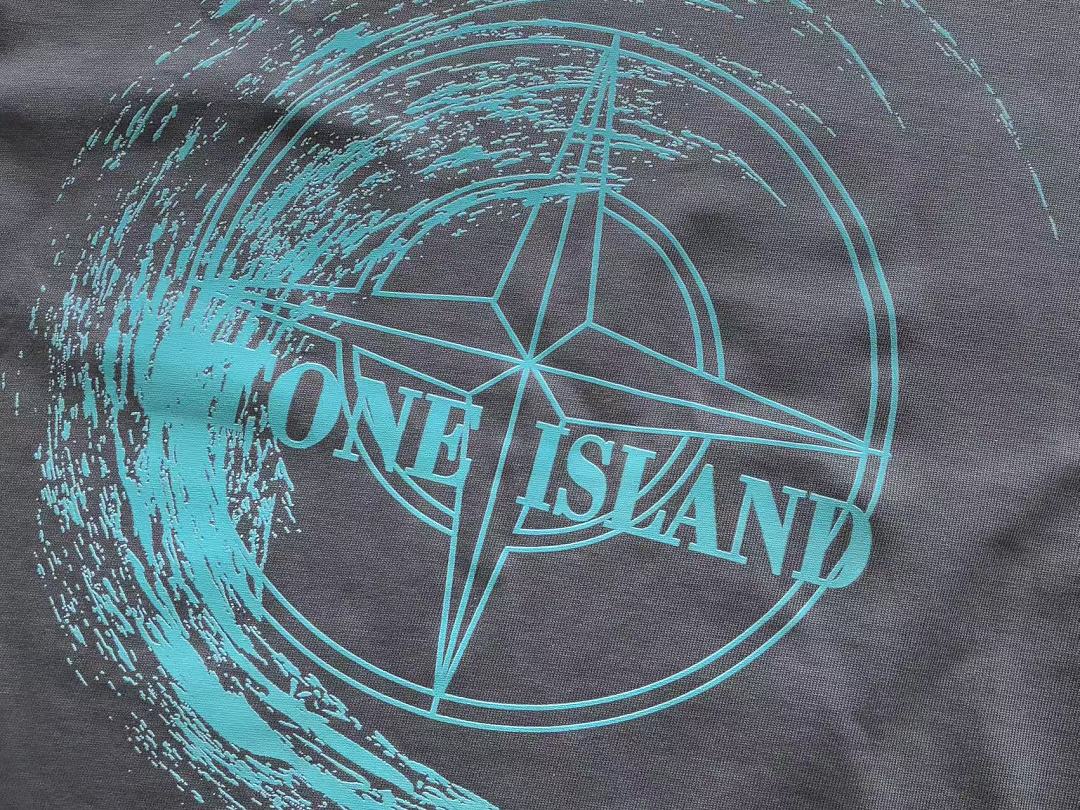 Stone Island Turquoise Graphic T-Shirt
