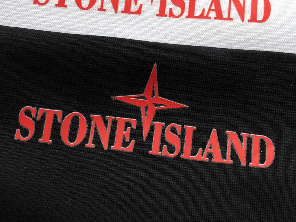 Black Pink Graphic Stone Island T-Shirt