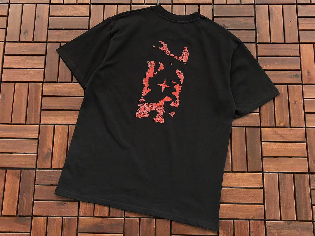 Black Pink Graphic Stone Island T-Shirt