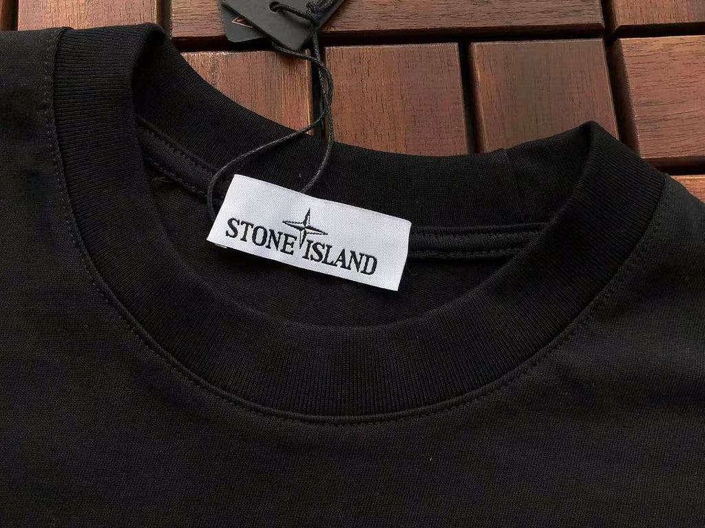 Black Pink Graphic Stone Island T-Shirt