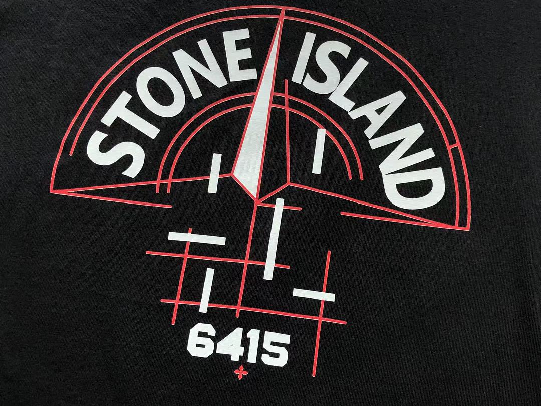 White Red Back Graphic Stone Island T-Shirt