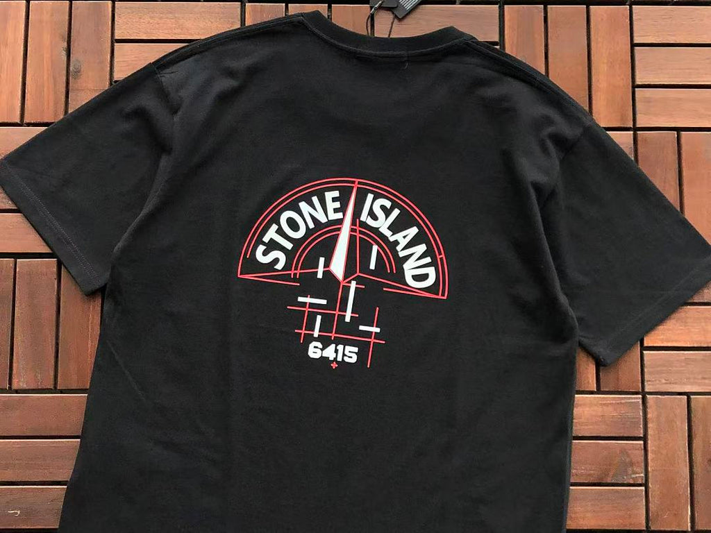 White Red Back Graphic Stone Island T-Shirt