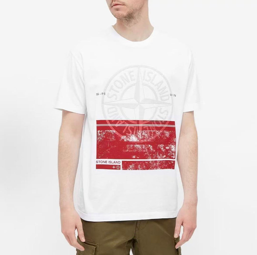 Stone Island Text Graphic T-Shirt