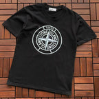 Black Stone Island Graphic T-Shirt