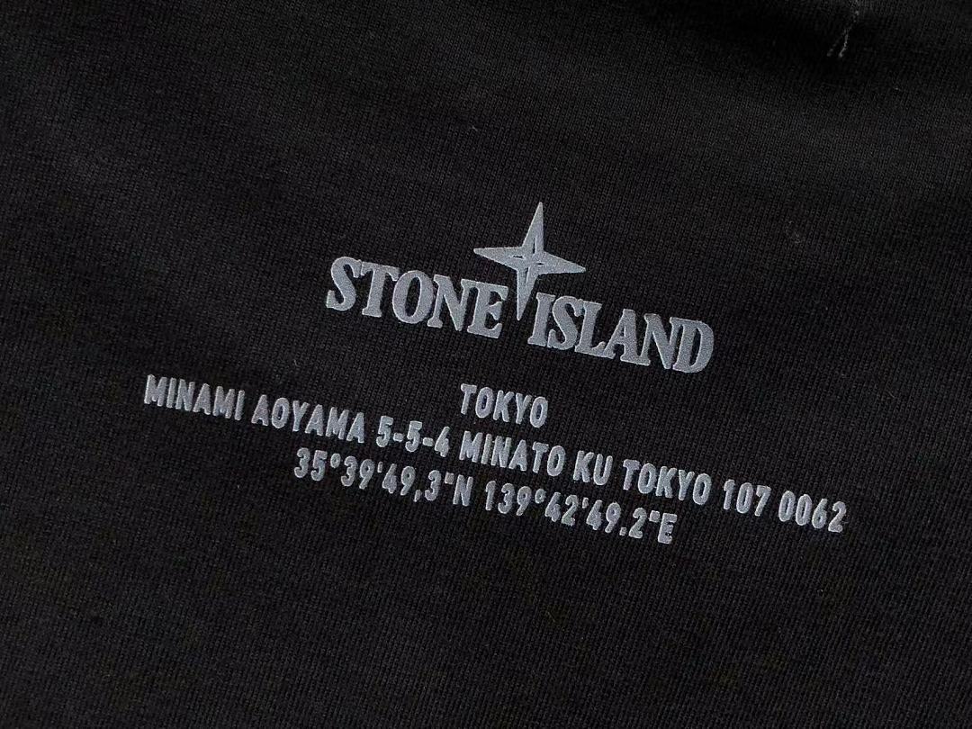 Black Stone Island Graphic T-Shirt