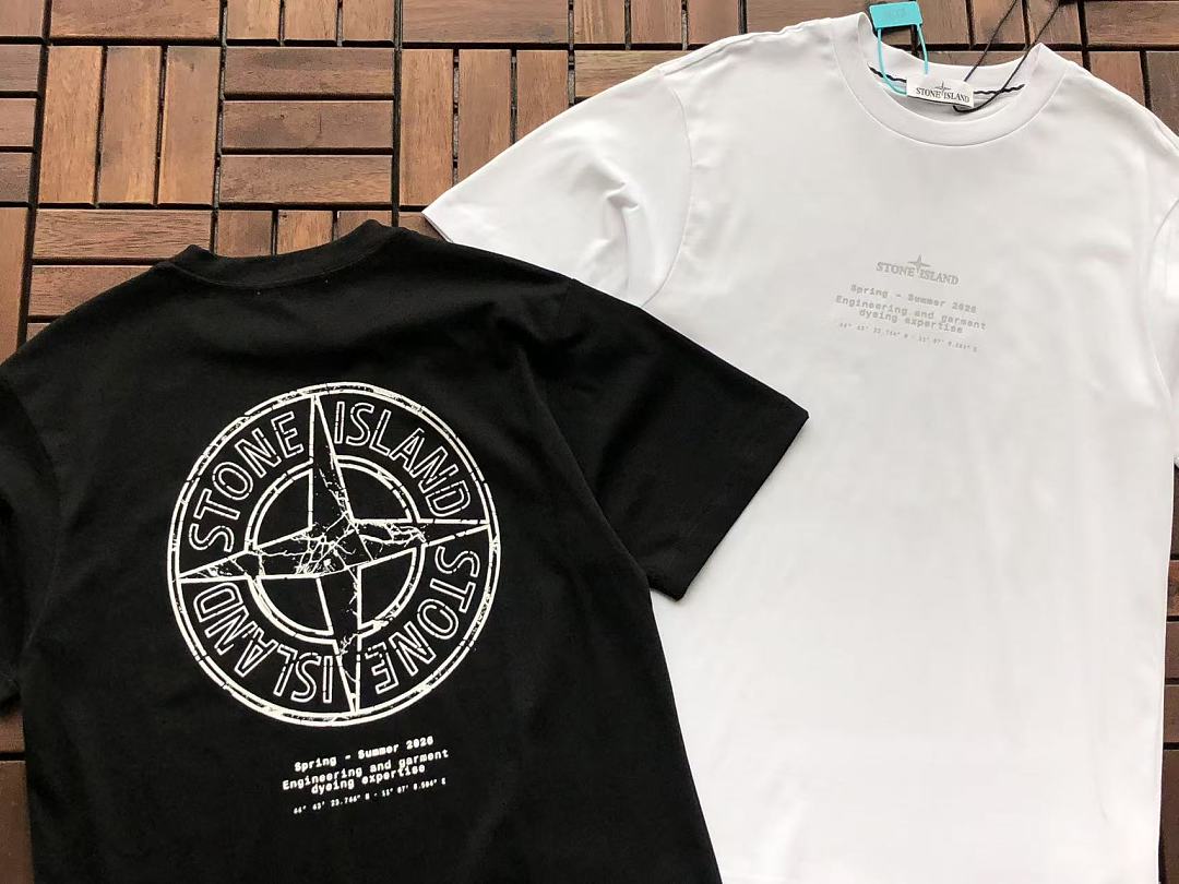 Stone Island Text Graphic T-Shirt