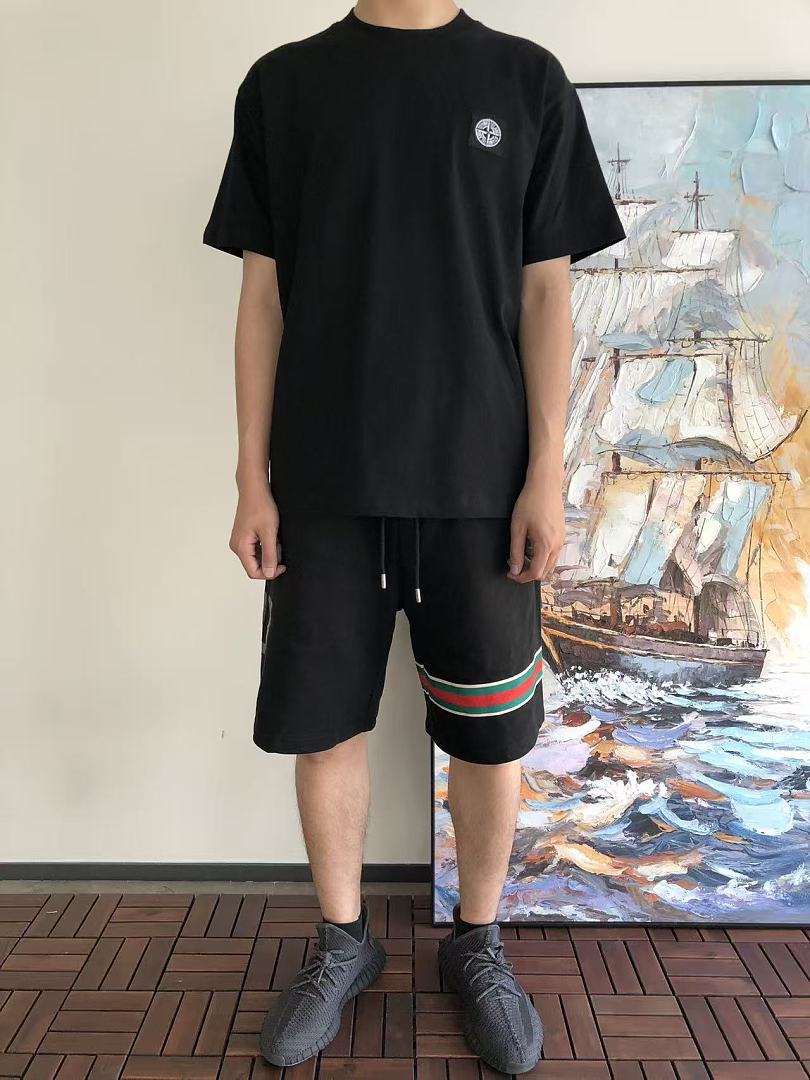 White Stone Island Graphic T-Shirt