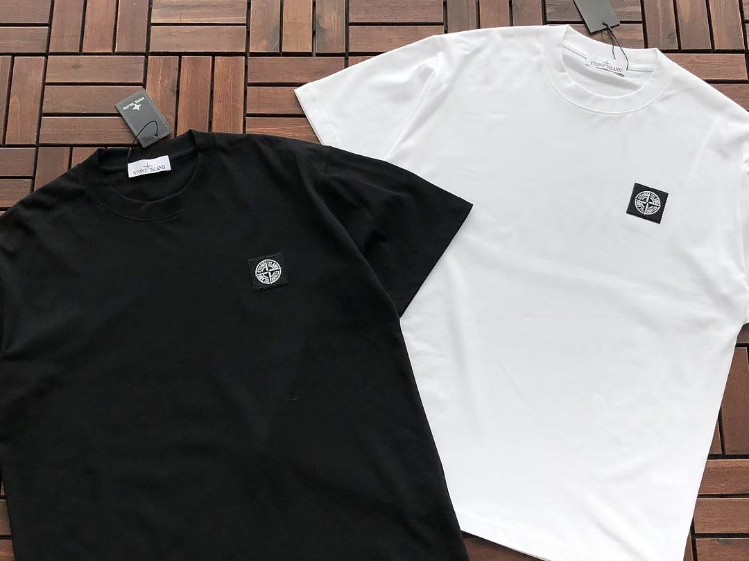 White Stone Island Graphic T-Shirt