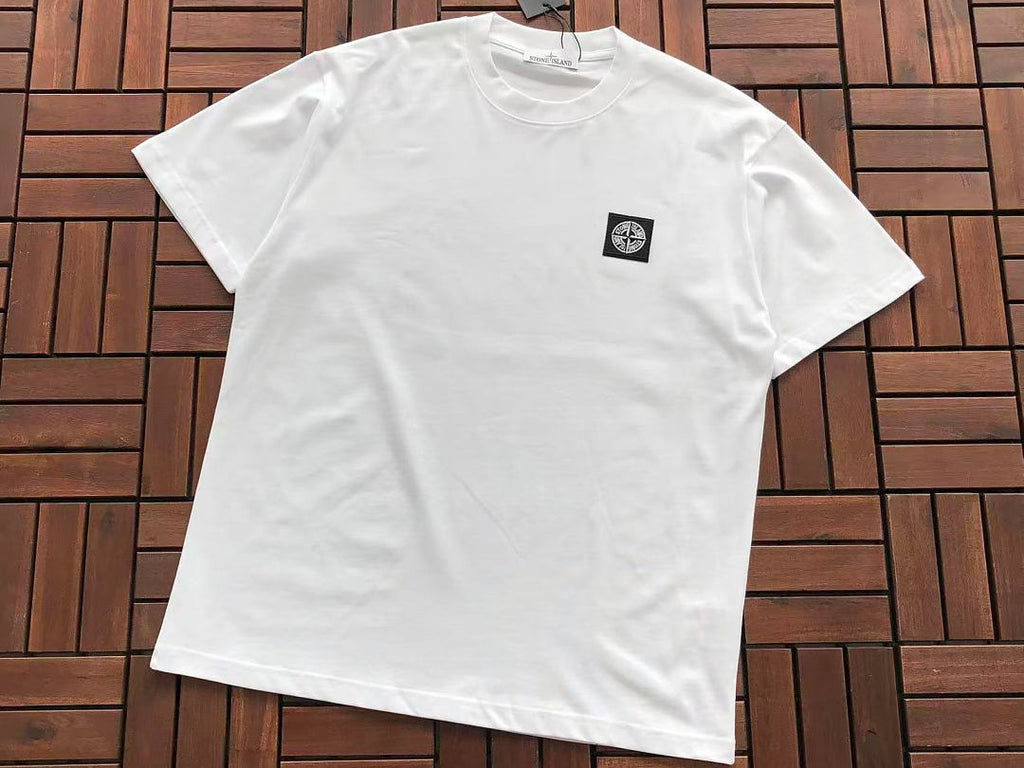 White Stone Island Graphic T-Shirt