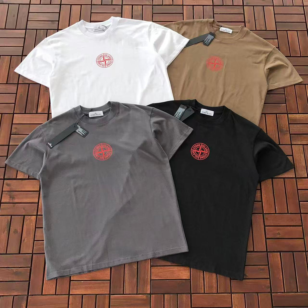 White Stone Island Graphic T-Shirt