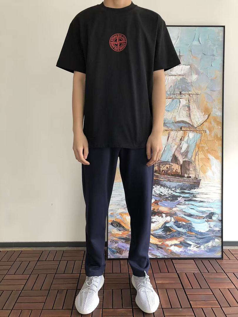 White Stone Island Graphic T-Shirt