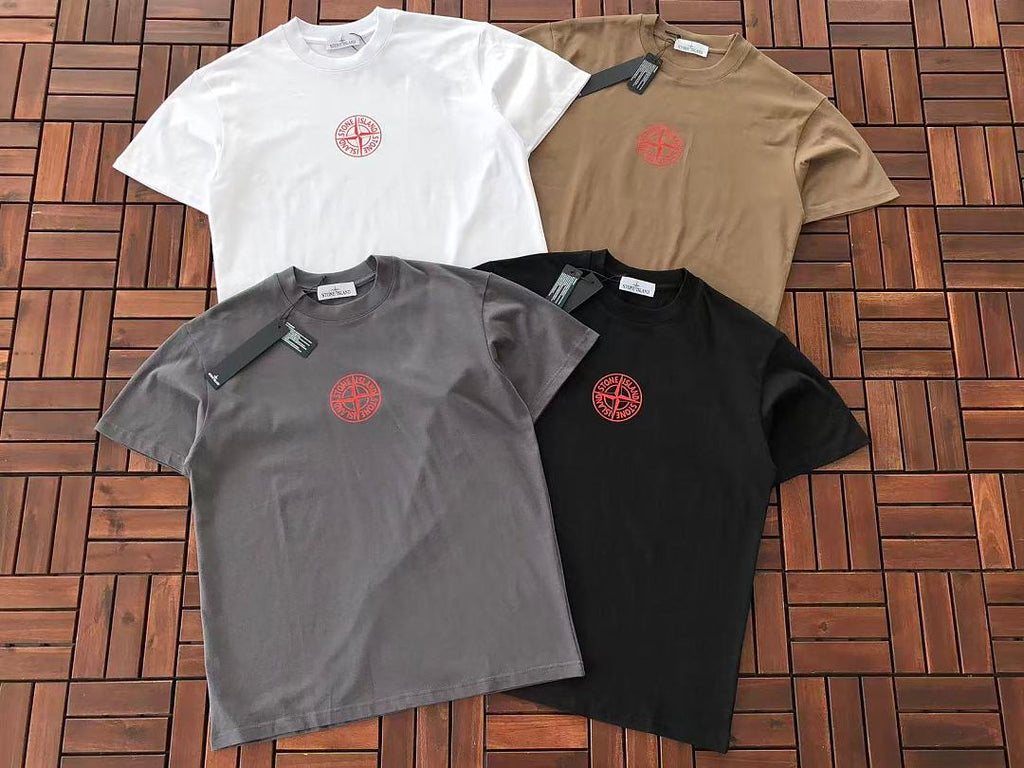 White Stone Island Graphic T-Shirt