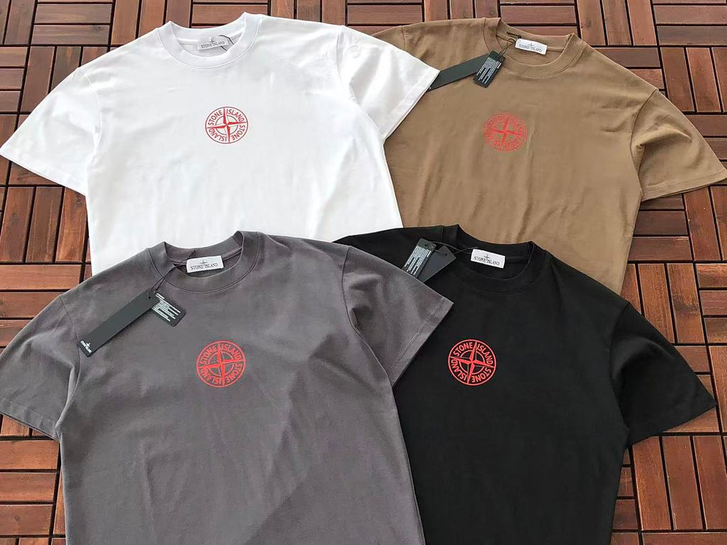 White Stone Island Graphic T-Shirt