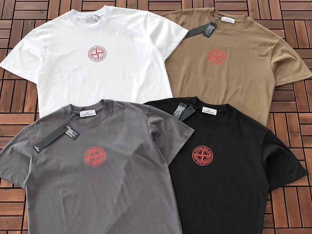 White Stone Island Graphic T-Shirt