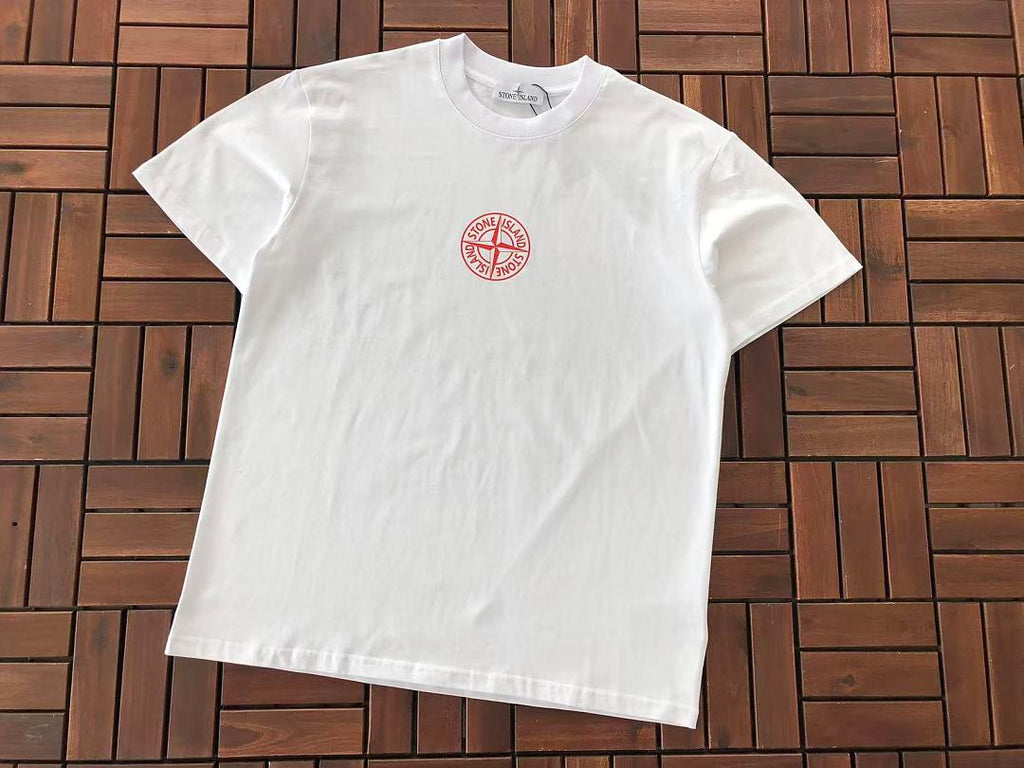 White Stone Island Graphic T-Shirt