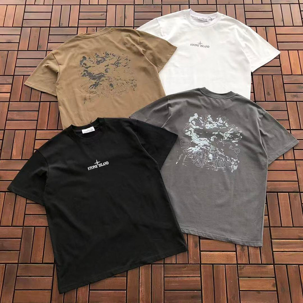 Stone Island Splatter Graphic T-Shirt