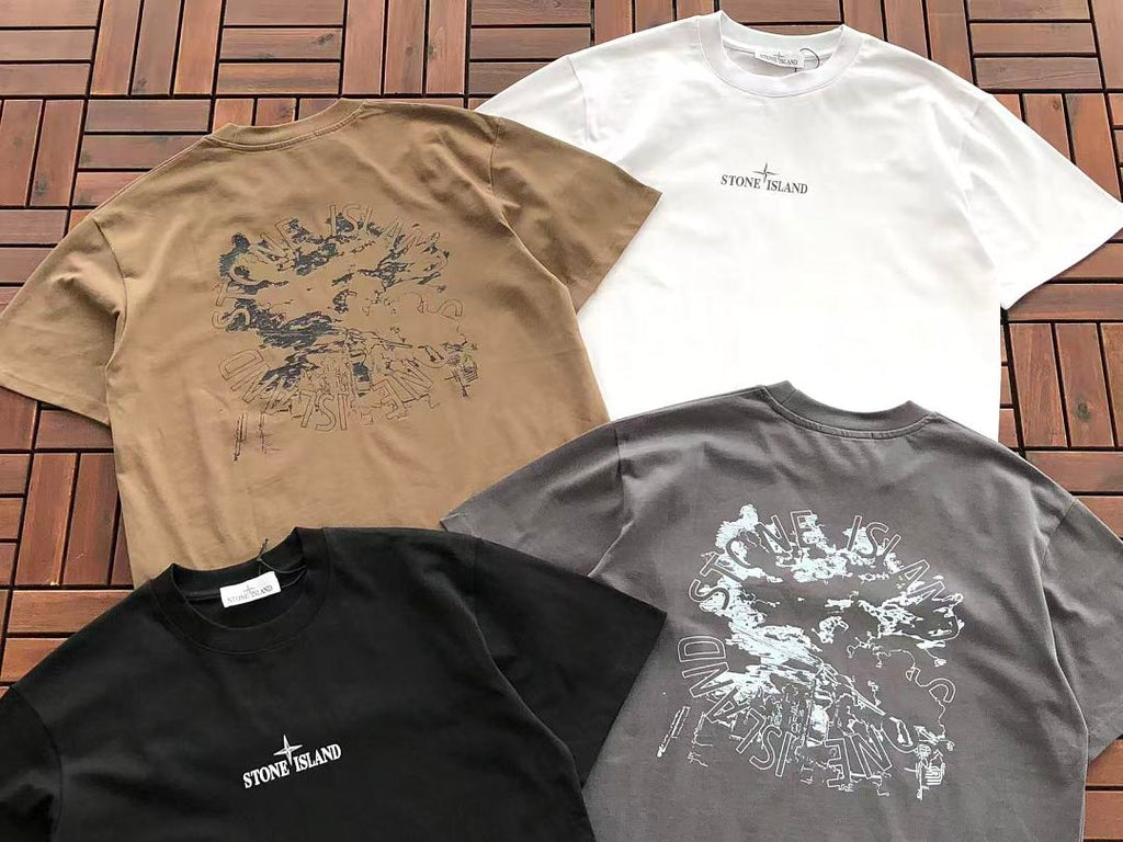 Stone Island Splatter Graphic T-Shirt