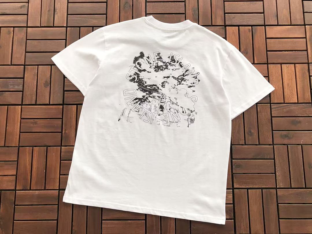 Stone Island Splatter Graphic T-Shirt