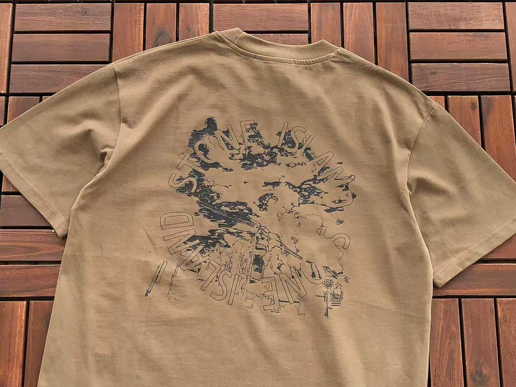 Stone Island Splatter Graphic T-Shirt