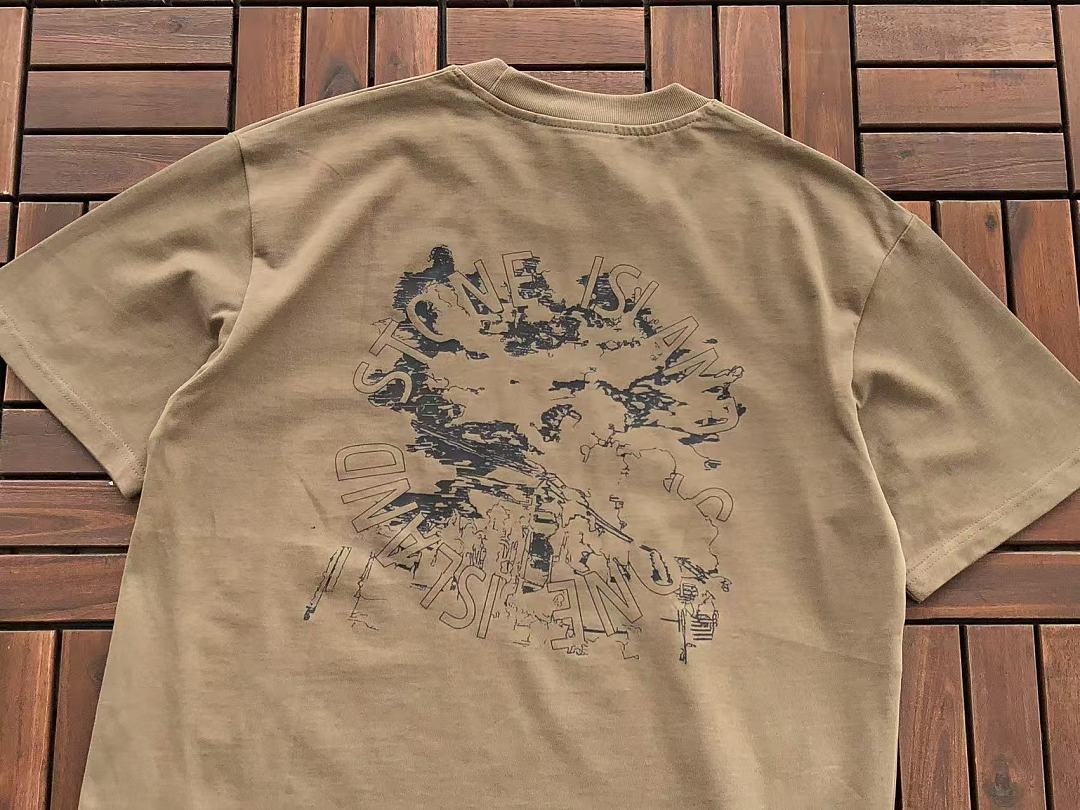 Stone Island Splatter Graphic T-Shirt