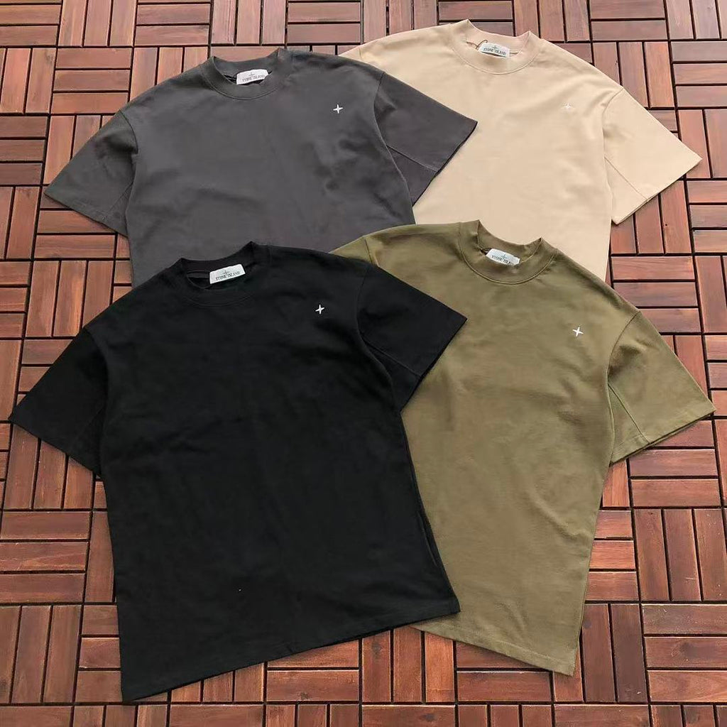 Black Stone Island Graphic T-Shirt
