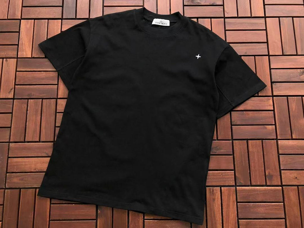 Black Stone Island Graphic T-Shirt