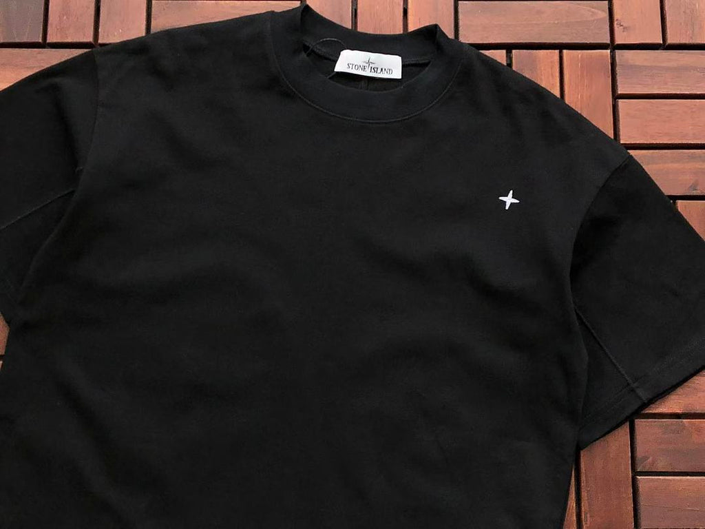 Black Stone Island Graphic T-Shirt