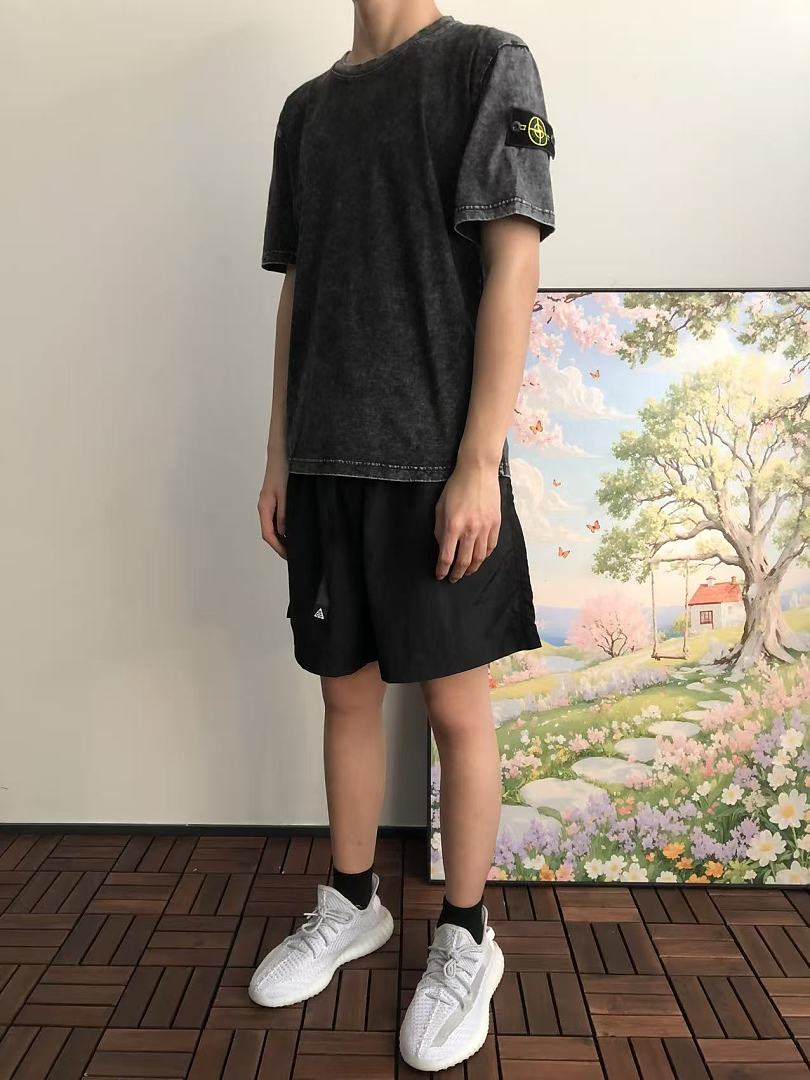 White Stone Island Graphic T-Shirt