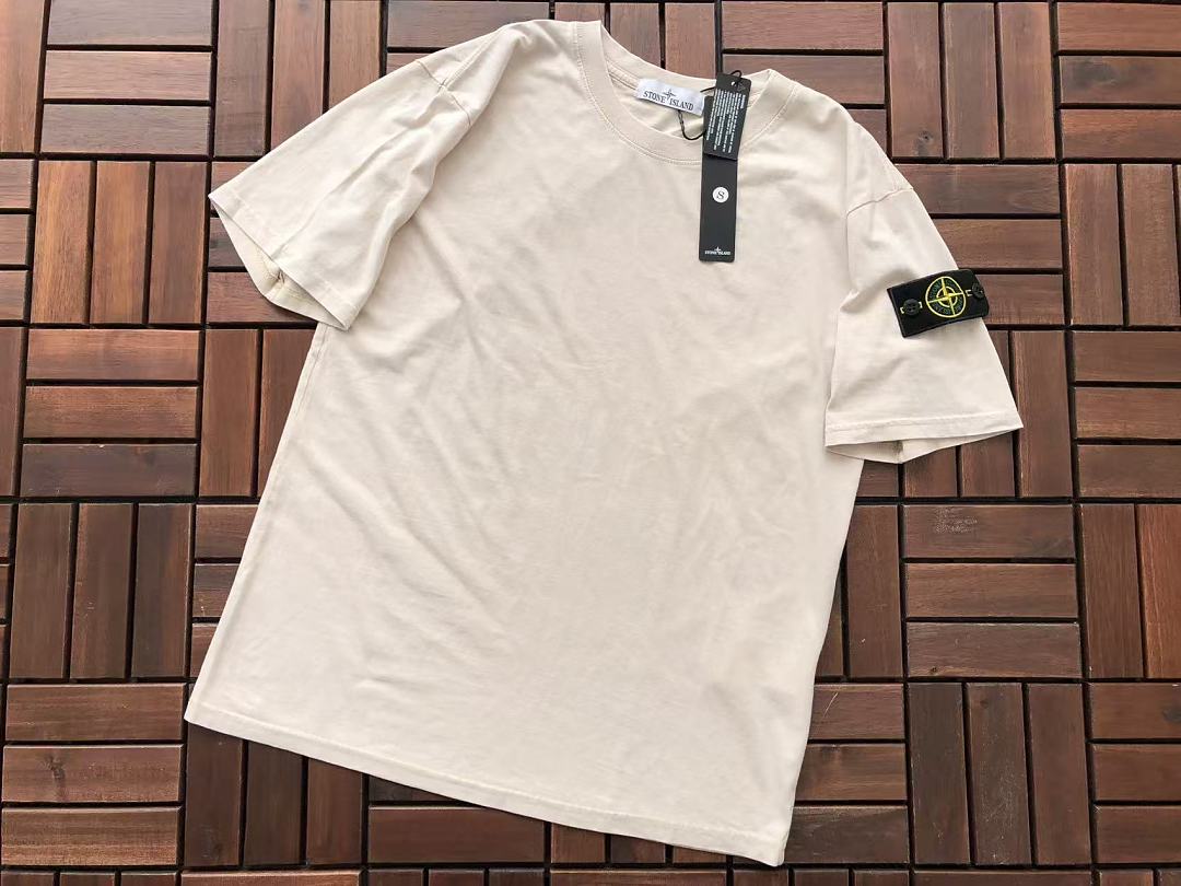 White Stone Island Graphic T-Shirt