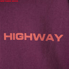 Sp5Der Nocturnal Highway Hoodie Dark Purple
