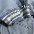 Casablanca Leather Jacket - Light Blue