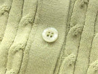Lacoste Women's Pastel Cable-Knit Button Cardigan