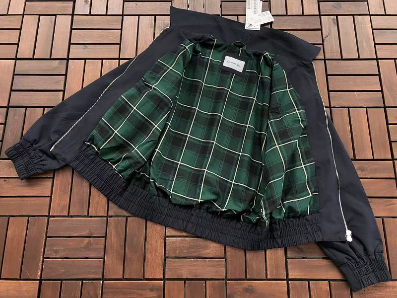 Lacoste Plaid-Lined Zip Jacket