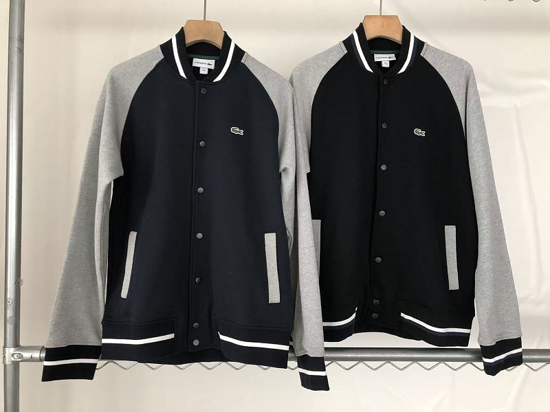 Lacoste Contrast-Sleeve Bomber Jacket