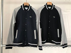 Lacoste Contrast-Sleeve Bomber Jacket