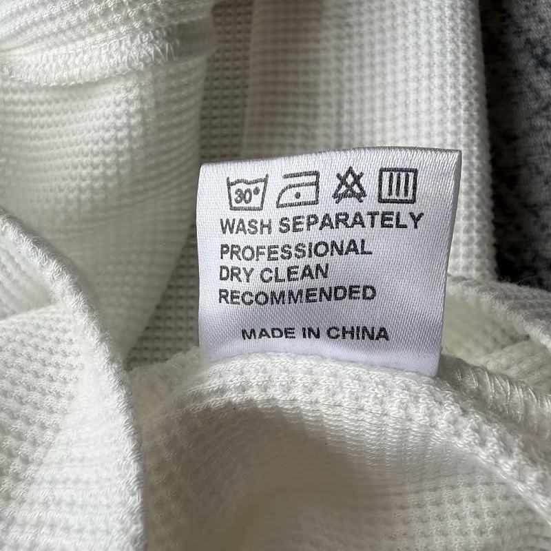 Unknown Brand Raglan Long Sleeve Thermal Shirt - White/Green Plaid
