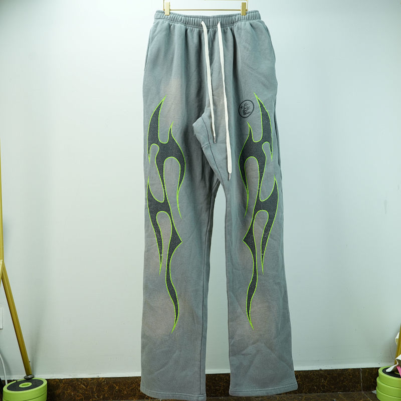 Hellstar Future Fames Sweatpants Grey/Green