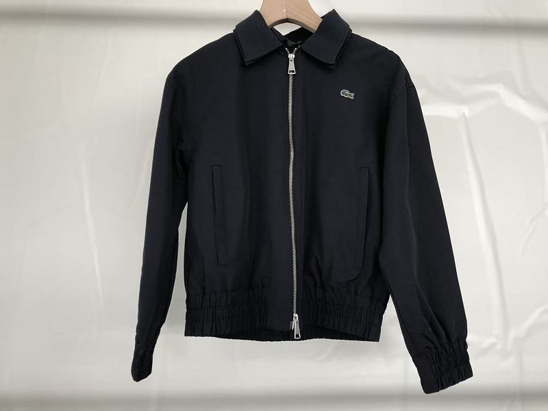 Lacoste Plaid-Lined Zip Jacket