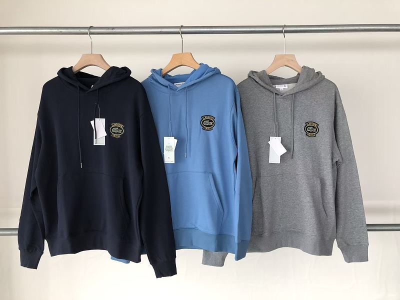 Lacoste Crest Logo Pullover Hoodie